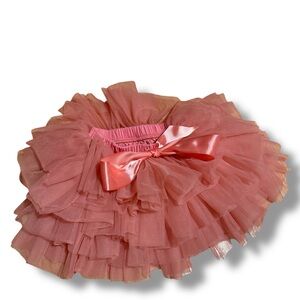 Pink Tutu Tulle Skirt with Bow for Toddler 24 month-3T